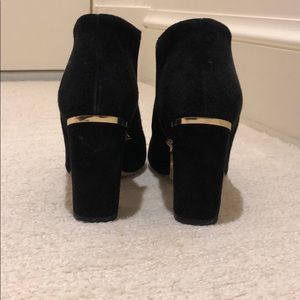 kate spade Shoes - Kate Spade Suede Booties with Gold Trim kate spade Shoes - Kate Spade Suede Booties with Gold Trim